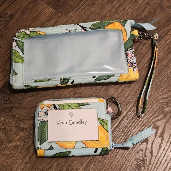Vera Bradley Lemon Grove Wallet Set NEW - Picture 2 of 5